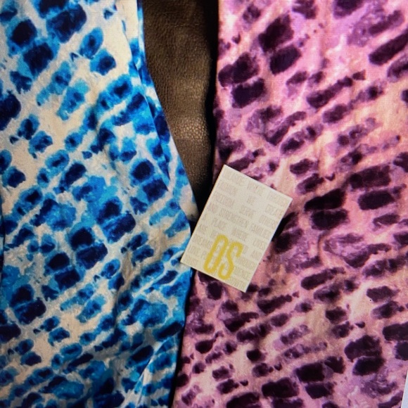 Lularoe os leggings 2 pack new with tag tie dye - Picture 1 of 1